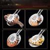 1pc Stainless Steel Fried Clip; Fried Fish Barbecue Steak Drain Food Clip