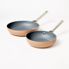 2pk (8" & 10") Aluminum Nonstick Frypan Set